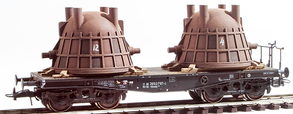 REI Models 202814 - Heavy Slag Ladle Transport ( Hand Weathered & Painted) 